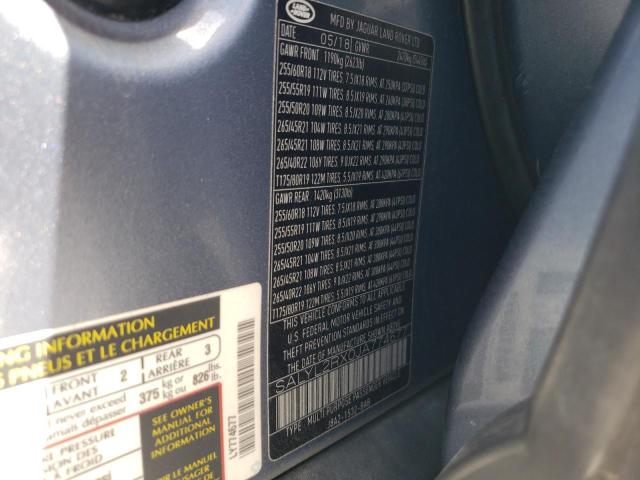 2018 LAND ROVER RANGE ROVE - SALYL2RX0JA774677