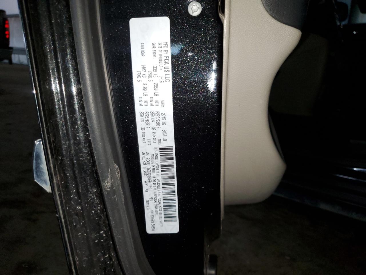 2C4RC1CG6GR260920 2016 Chrysler Town & Country Touring L