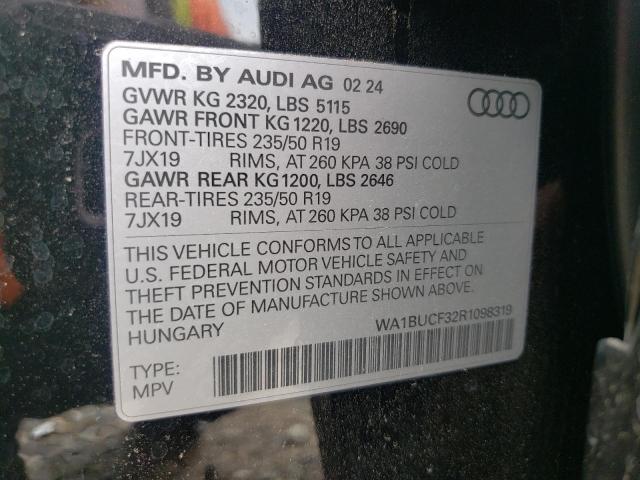 VIN WA1BUCF32R1098319 2024 Audi Q3, Premium Plus 40 no.12