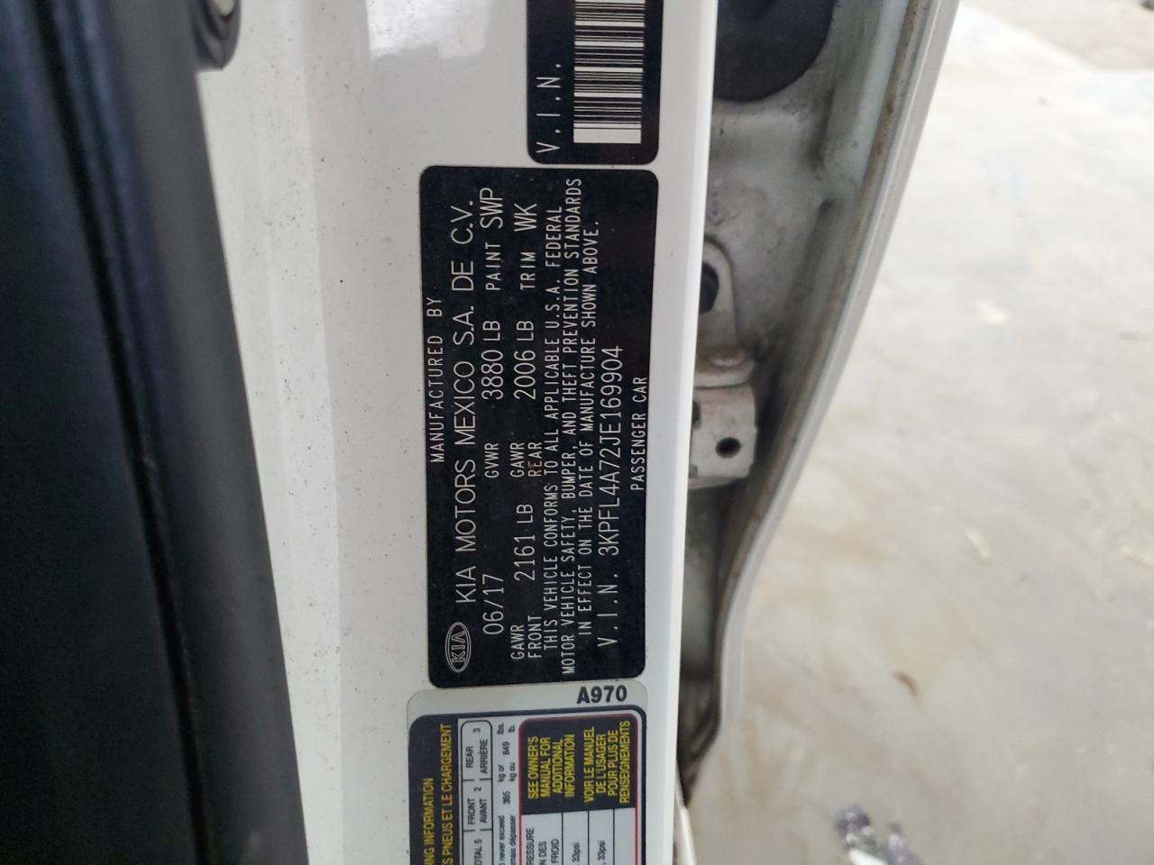 3KPFL4A72JE169904 2018 Kia Forte Lx