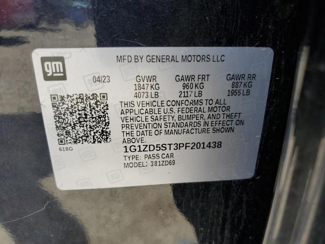 2023 Chevrolet Malibu Lt VIN: 1G1ZD5ST3PF201438 Lot: 62106924