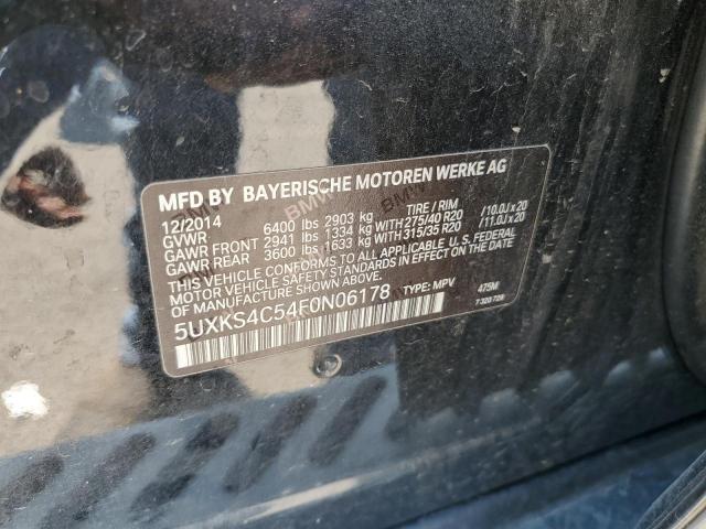 VIN 5UXKS4C54F0N06178 2015 BMW X5, Xdrive35D no.12