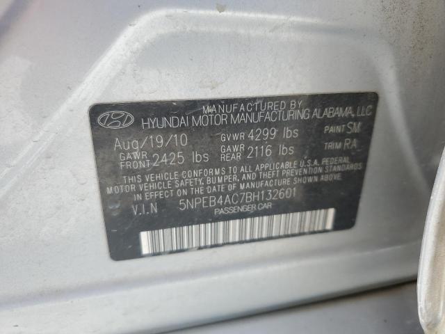 2011 Hyundai Sonata Gls VIN: 5NPEB4AC7BH132601 Lot: 62636374