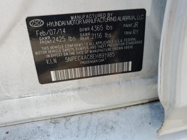 5NPEC4AC8EH891985 2014 Hyundai Sonata Se