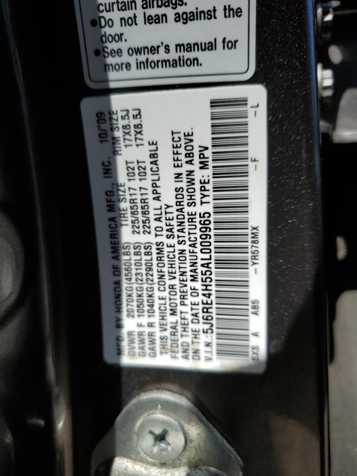 5J6RE4H55AL009965 2010 Honda Cr-V Ex