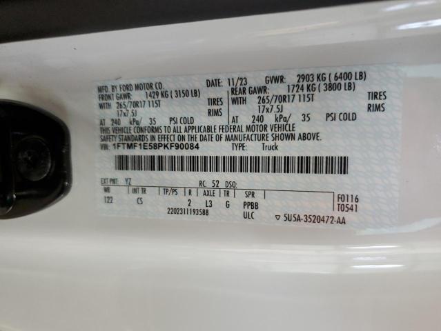 2023 FORD F150 - 1FTMF1E58PKF90084