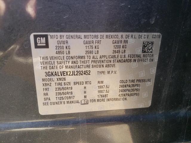 2018 GMC Terrain Slt VIN: 3GKALVEX2JL292452 Lot: 61303154