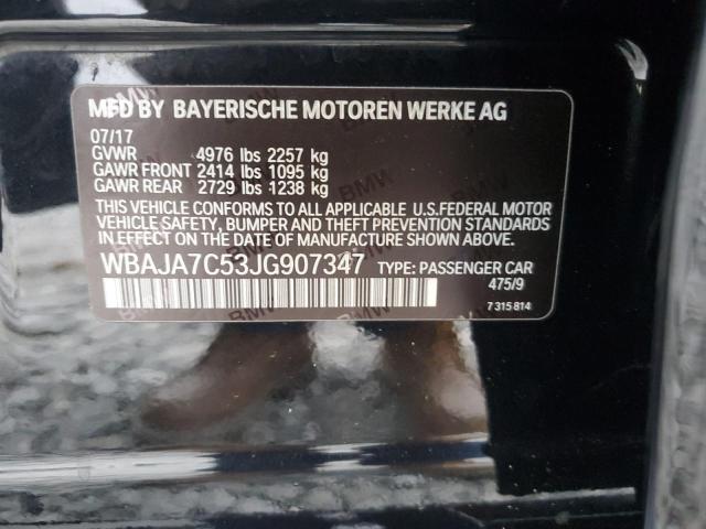 VIN WBAJA7C53JG907347 2018 BMW 5 Series, 530 XI no.12