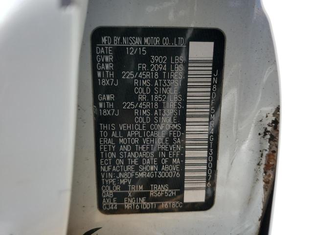 2016 NISSAN JUKE NISMO - JN8DF5MR4GT300076