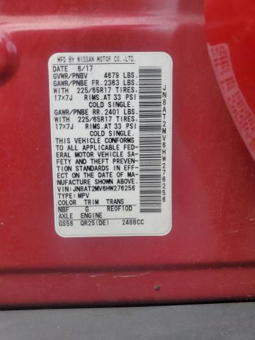 2017 NISSAN ROGUE S - JN8AT2MV6HW276256