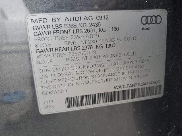 VIN WA1LFAFP1DA014568 2013 Audi Q5, Premium Plus no.14