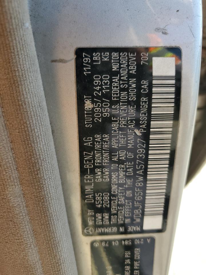 WDBJF65F8WA573927 1998 Mercedes-Benz E 320