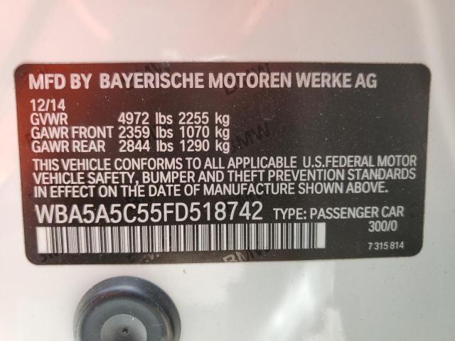 VIN WBA5A5C55FD518742 2015 BMW 5 Series, 528 I no.12