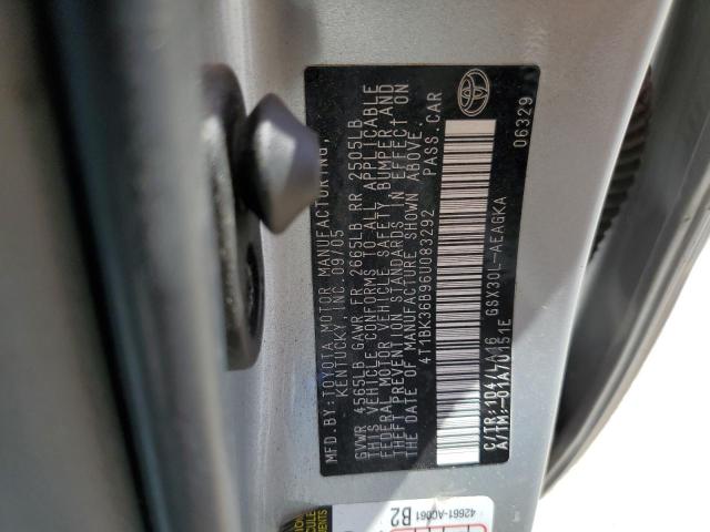 2006 Toyota Avalon Xl VIN: 4T1BK36B96U083292 Lot: 61441994