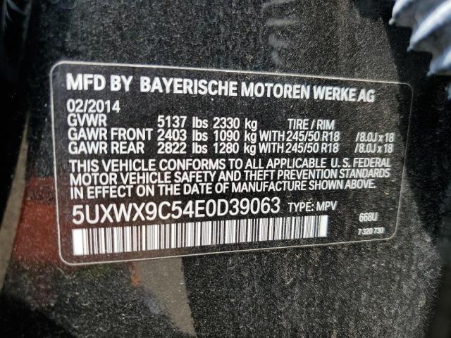 VIN 5UXWX9C54E0D39063 2014 BMW X3, Xdrive28I no.13