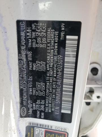 2022 HYUNDAI TUCSON SE 5NMJACAE7NH023019