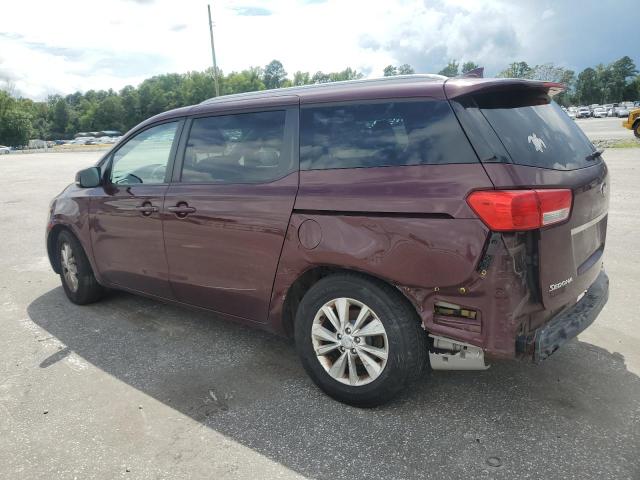 KIA SEDONA LX 2017 burgundy  gas KNDMB5C14H6308679 photo #3