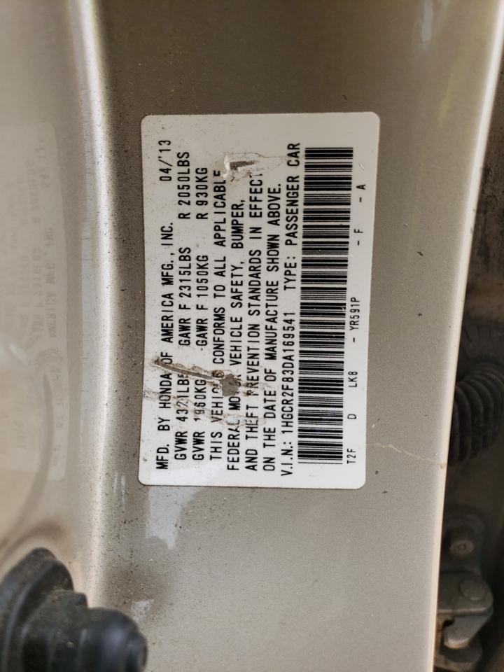 Lot #2954436230 2013 HONDA ACCORD EXL