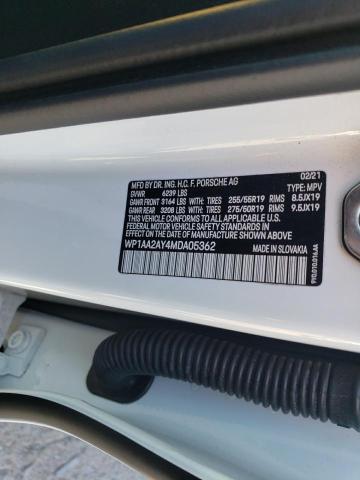 2021 PORSCHE CAYENNE - WP1AA2AY4MDA05362