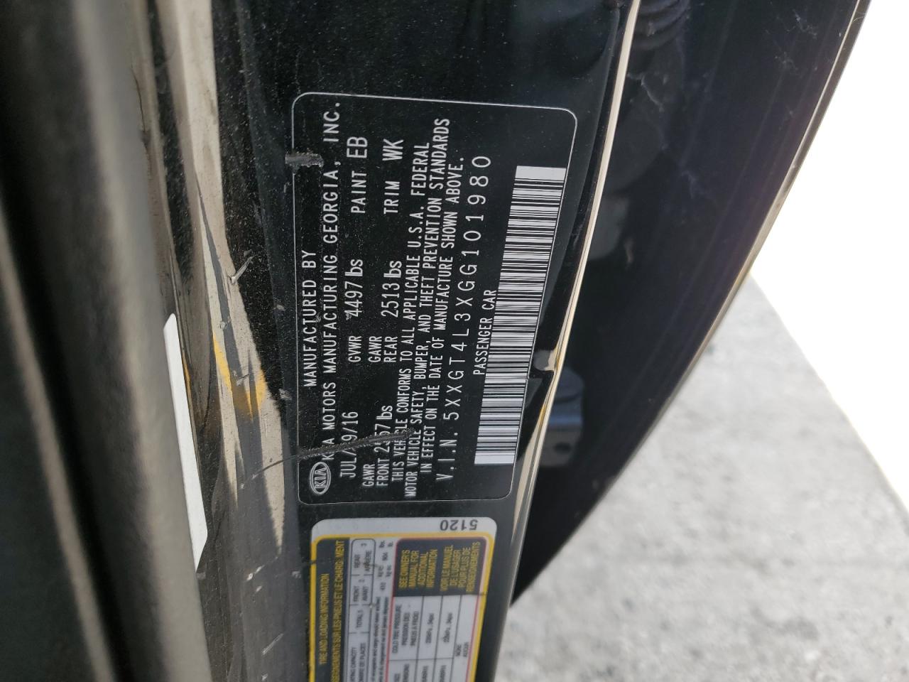 5XXGT4L3XGG101980 2016 Kia Optima Lx 5XXGT4L3XGG101980 2016 Kia Optima Lx