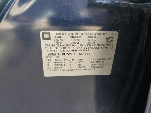 2017 GMC TERRAIN SL - 2GKALPEK8H6272351