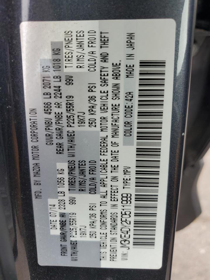 JM3KE4DY2F0511999 2015 Mazda Cx-5 Gt