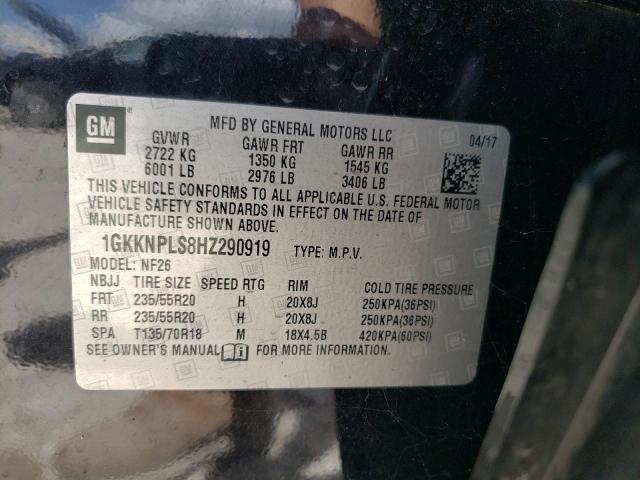 2017 GMC ACADIA DEN - 1GKKNPLS8HZ290919