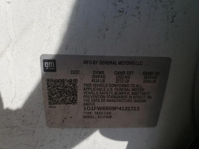 2023 Chevrolet Bolt Ev 1Lt VIN: 1G1FW6S09P4121713 Lot: 62296664