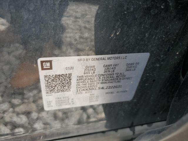 2020 GMC Acadia Sle VIN: 1GKKNKLS4LZ222631 Lot: 62021734