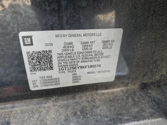 2019 GMC SIERRA K25 - 1GT12SEY9KF185576