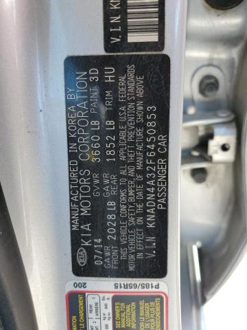 2015 Kia Rio Ex VIN: KNADN4A32F6450853 Lot: 62003624