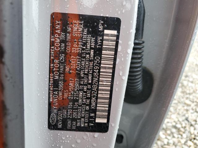 2022 HYUNDAI KONA SEL - KM8K32AB2NU849750