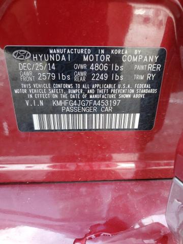2015 HYUNDAI AZERA KMHFG4JG7FA453197