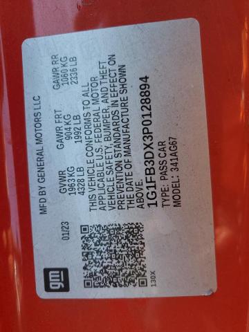 2023 CHEVROLET CAMARO LS - 1G1FB3DX3P0128894