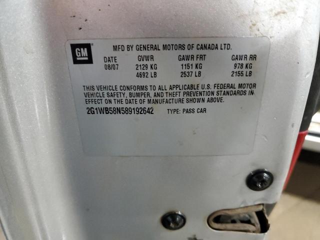 2008 Chevrolet Impala Ls VIN: 2G1WB58N589192642 Lot: 61137244