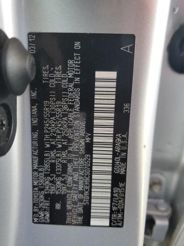 2012 Toyota Highlander Limited VIN: 5TDYK3EH9CS070529 Lot: 61959714