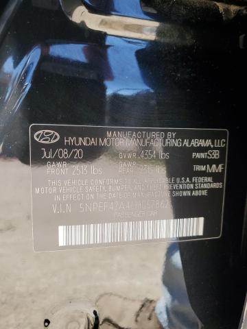 2020 Hyundai Sonata Sel VIN: 5NPEF4JA4LH057862 Lot: 61050944