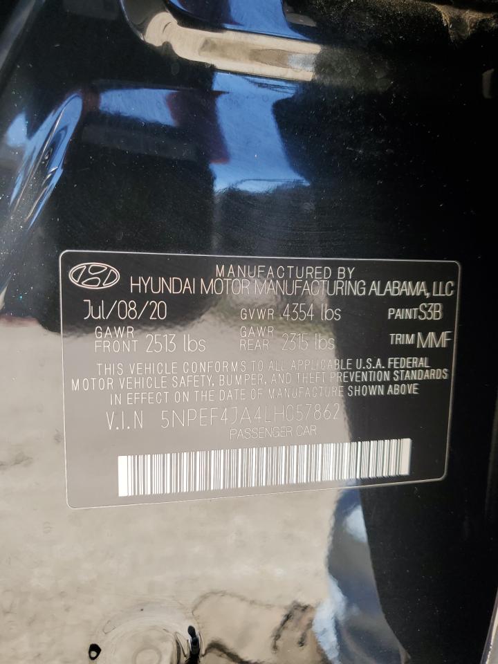 5NPEF4JA4LH057862 2020 Hyundai Sonata Sel