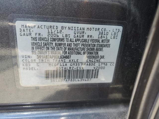 2013 Nissan Sentra S VIN: 3N1AB7AP8DL634607 Lot: 62502314