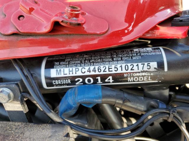 2014 HONDA CBR500 R - MLHPC4462E5102175