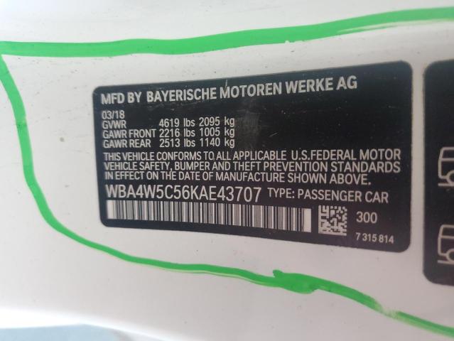 VIN WBA4W5C56KAE43707 2019 BMW 4 Series, 430XI no.13