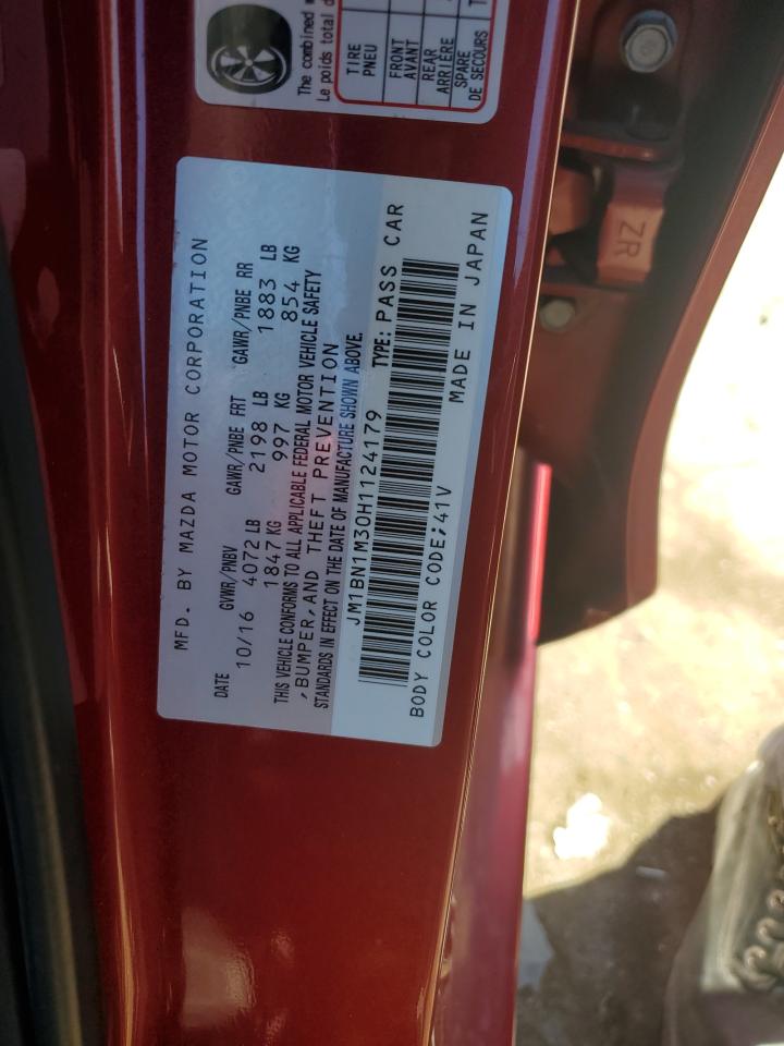 JM1BN1M30H1124179 2017 Mazda 3 Grand Touring