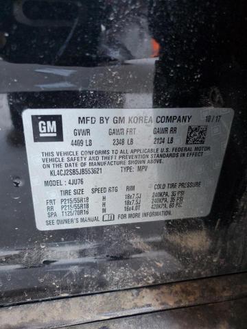 2018 Buick Encore Sport Touring VIN: KL4CJ2SB5JB553621 Lot: 60931124