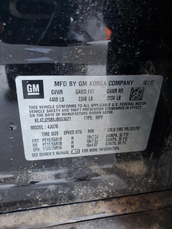 KL4CJ2SB5JB553621 2018 Buick Encore Sport Touring