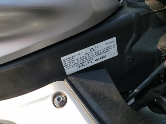 2018 YAMAHA YZFR6 C JYARJ28Y6JA001591