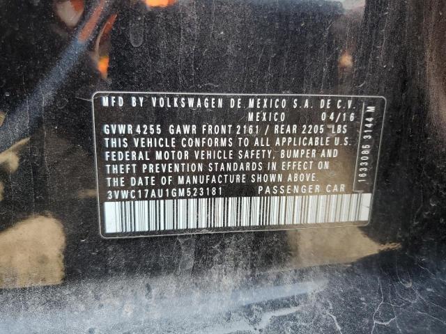 2016 VOLKSWAGEN GOLF SPORT - 3VWC17AU1GM523181