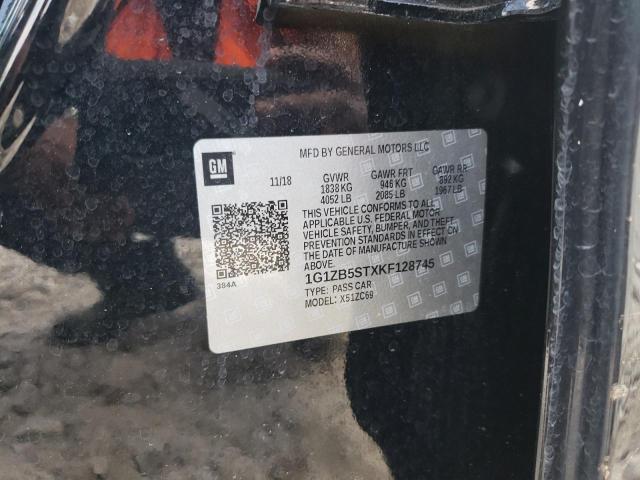 2019 CHEVROLET MALIBU LS - 1G1ZB5STXKF128745