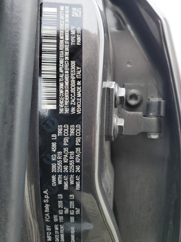 ZACCJBDB9HPE53606 2017 Jeep Renegade Limited