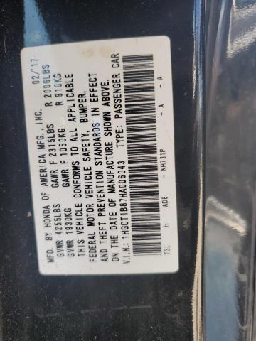 2017 HONDA ACCORD EXL - 1HGCT1B87HA006043