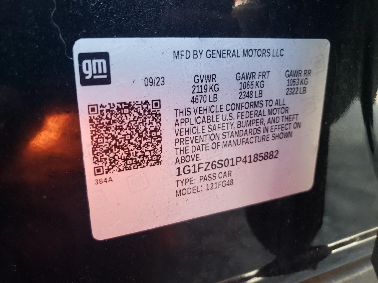 1G1FZ6S01P4185882 2023 Chevrolet Bolt Euv Premier